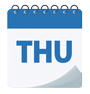 Thursday calendar icon
